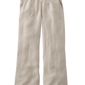 OldNavy  Beige Linen Wide-Leg Pants